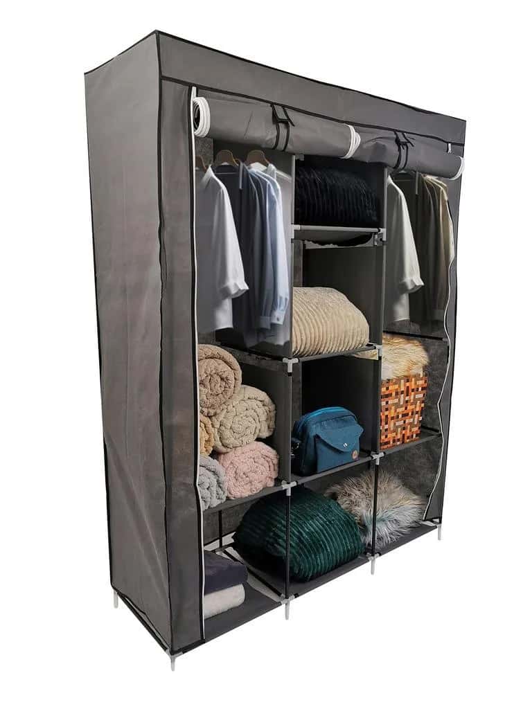 ST1000 Szafa tekst. garder. 170cm szara – miniatura 3
