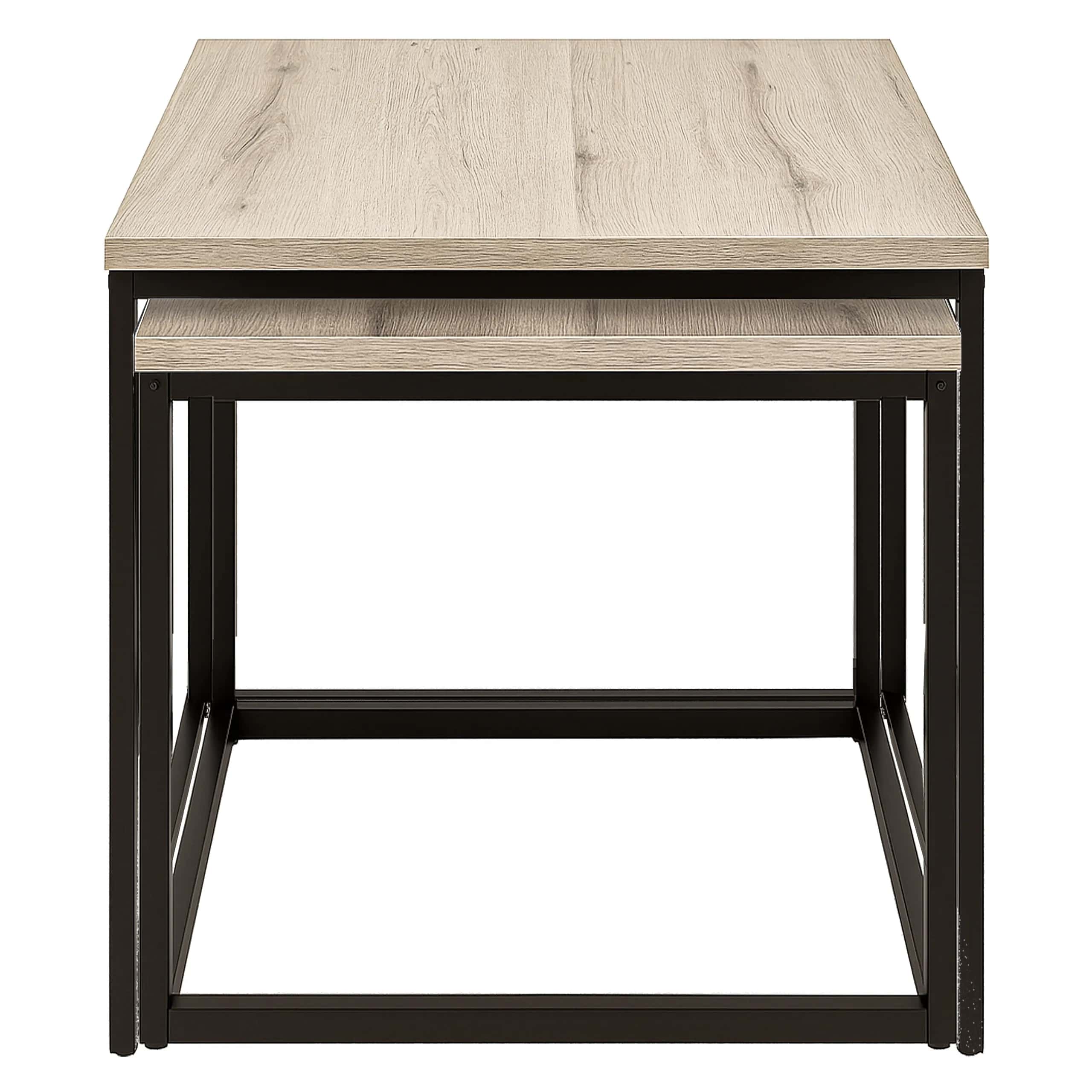 Stolik kawowy kwadratowy 2szt SONOMA SK101S 50x50,5/45x45,5cm – miniatura 6