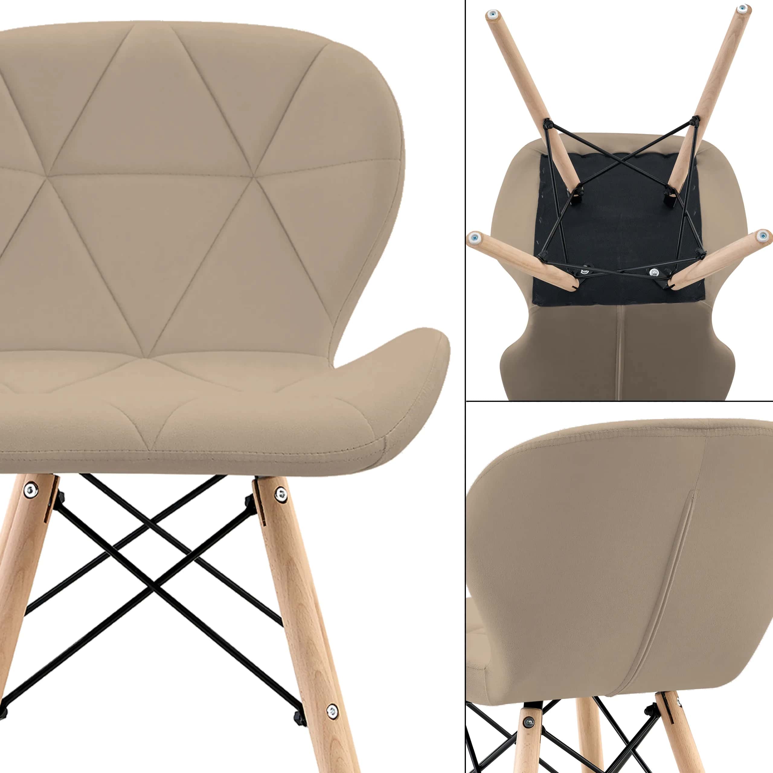Krzesło Zoe 2 taupe – miniatura 6