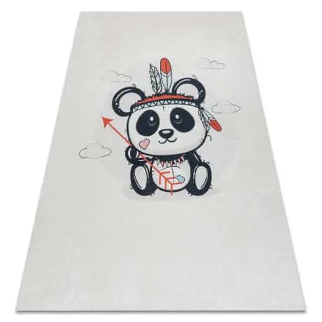 Dywan do prania BAMBINO 1129 Panda dla dzieci, antypoślizgowy – miniatura 1