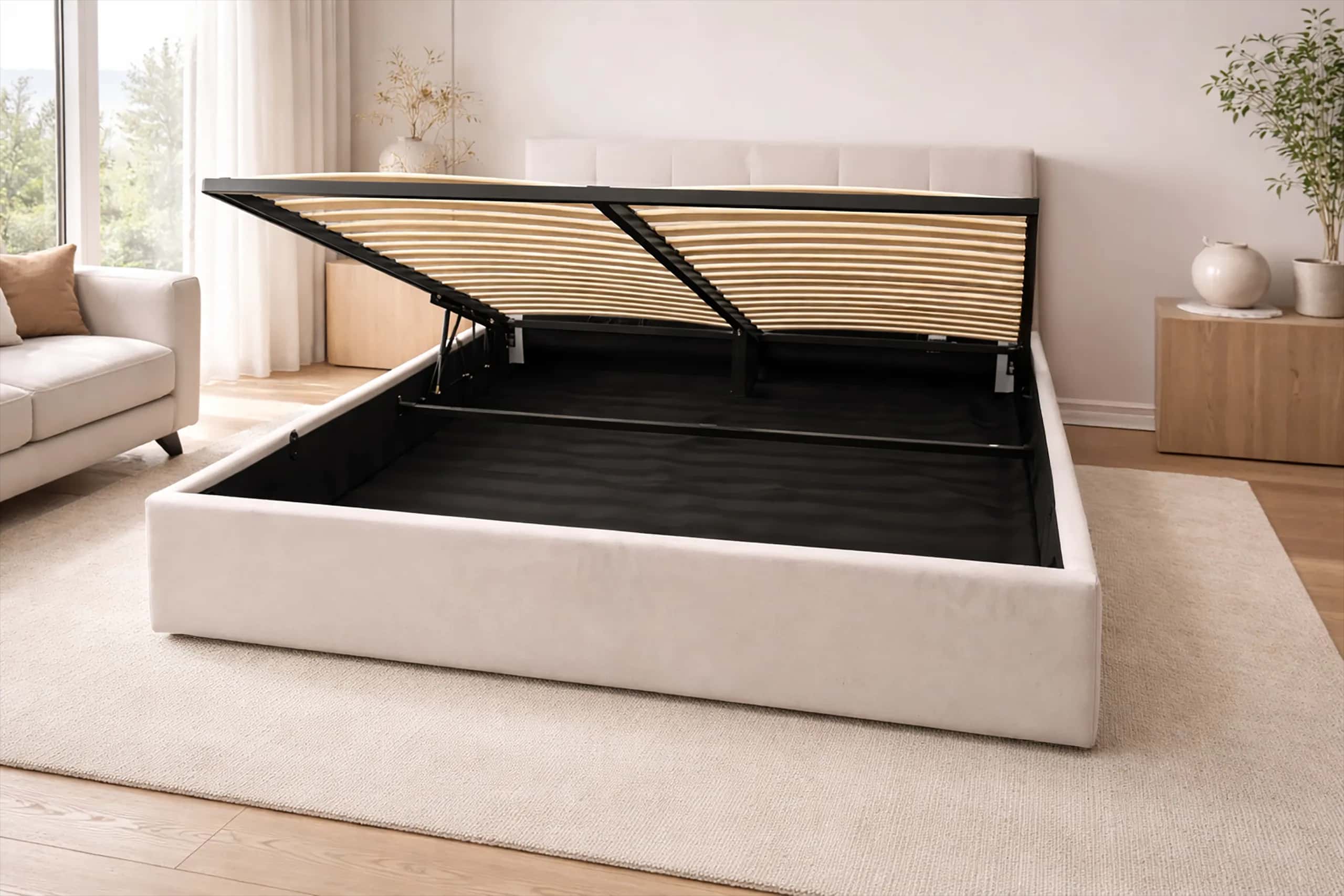 LT104 Łóżko Modulo 140x2x81 taupe – miniatura 4