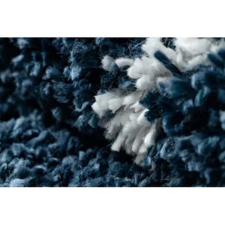 Dywan UNION 3488 Koniczyna marokańska niebieski / krem Frędzle berberyjski marokański shaggy – miniatura 5