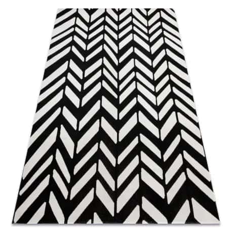 Dywan nowoczesny MUNDO E0571 jodełka, chevron outdoor beż / czarny – miniatura 1