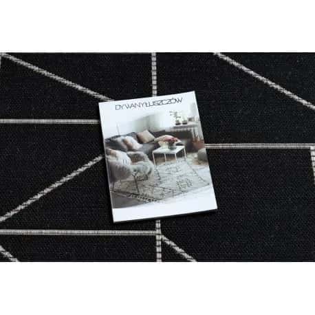 DYWAN SZNURKOWY SIZAL FLOORLUX 20605 black / silver TRÓJKĄTY, GEOMETRYCZNY – miniatura 2