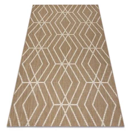 Dywan sizal FLAT 48956265 Geometryczny - beż naturalny kolor słomkowy, sznurkowy – miniatura 1