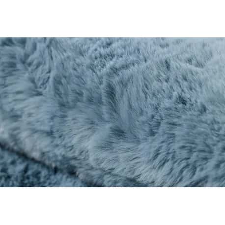 Dywan SHAPE 3150 Motyl Shaggy - niebieski pluszowy, antypoślizgowy, do prania – miniatura 3