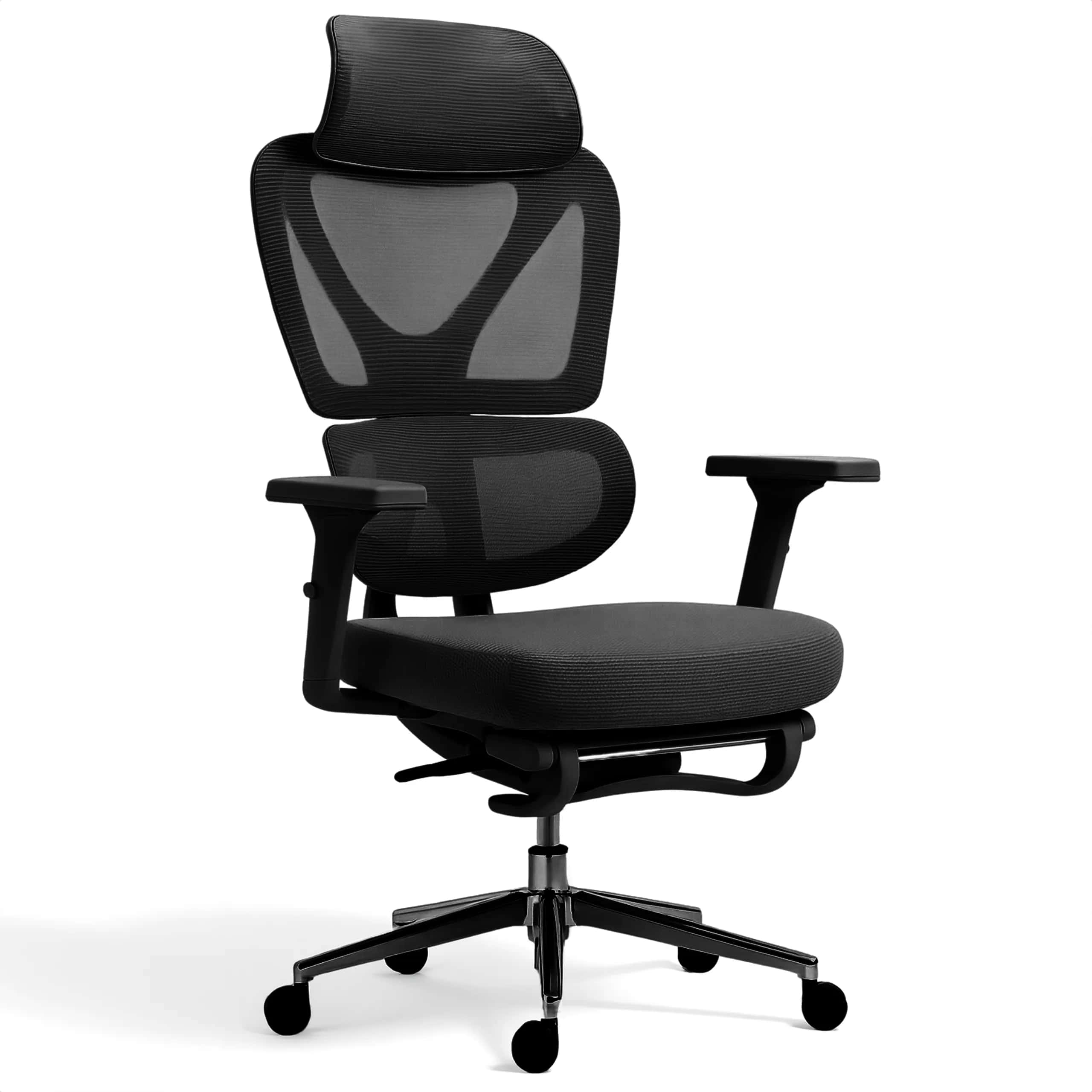KB107 Krzesło biurowe CZARNY – miniatura 2