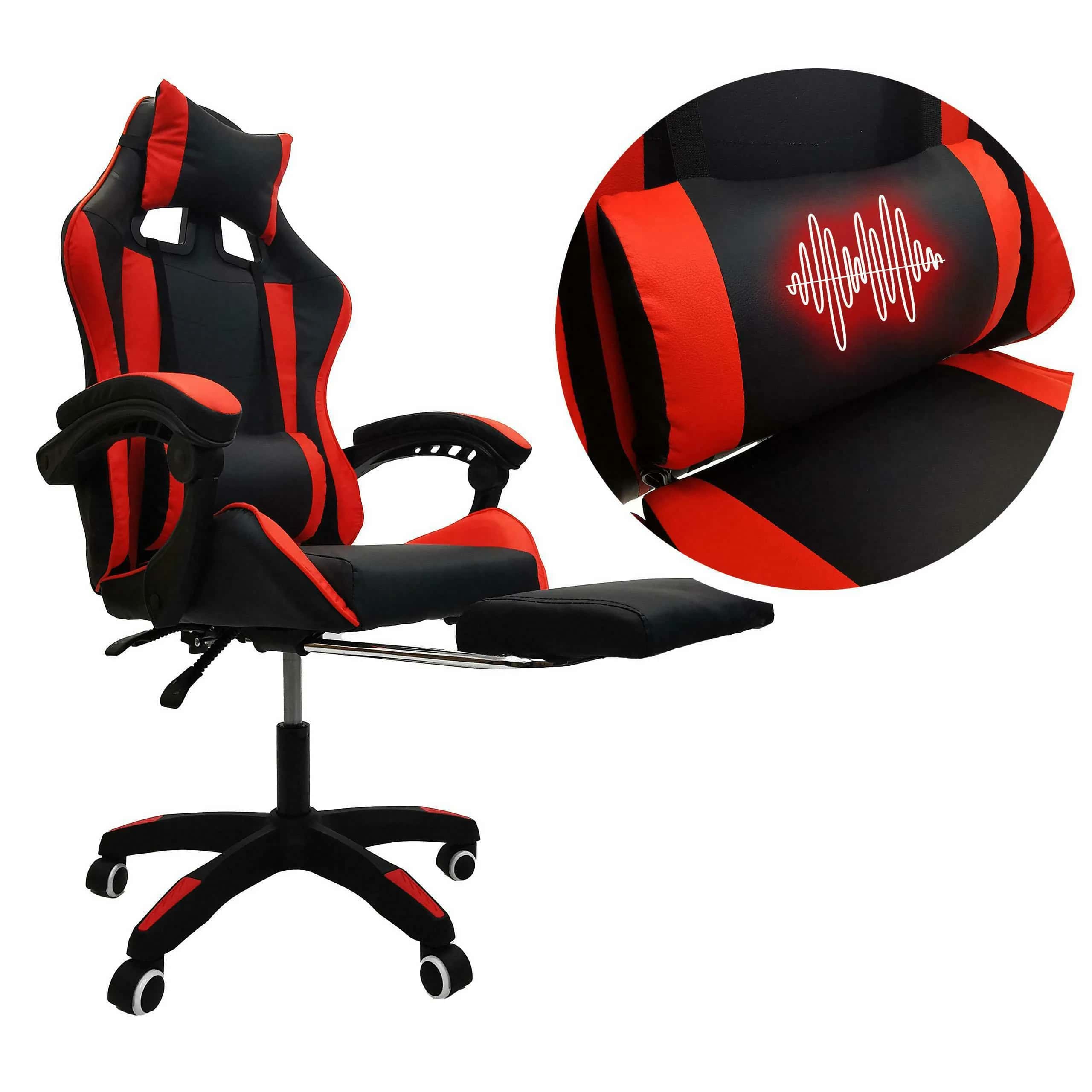 KG104 fotel gaming CZERWONY + PM – miniatura 1