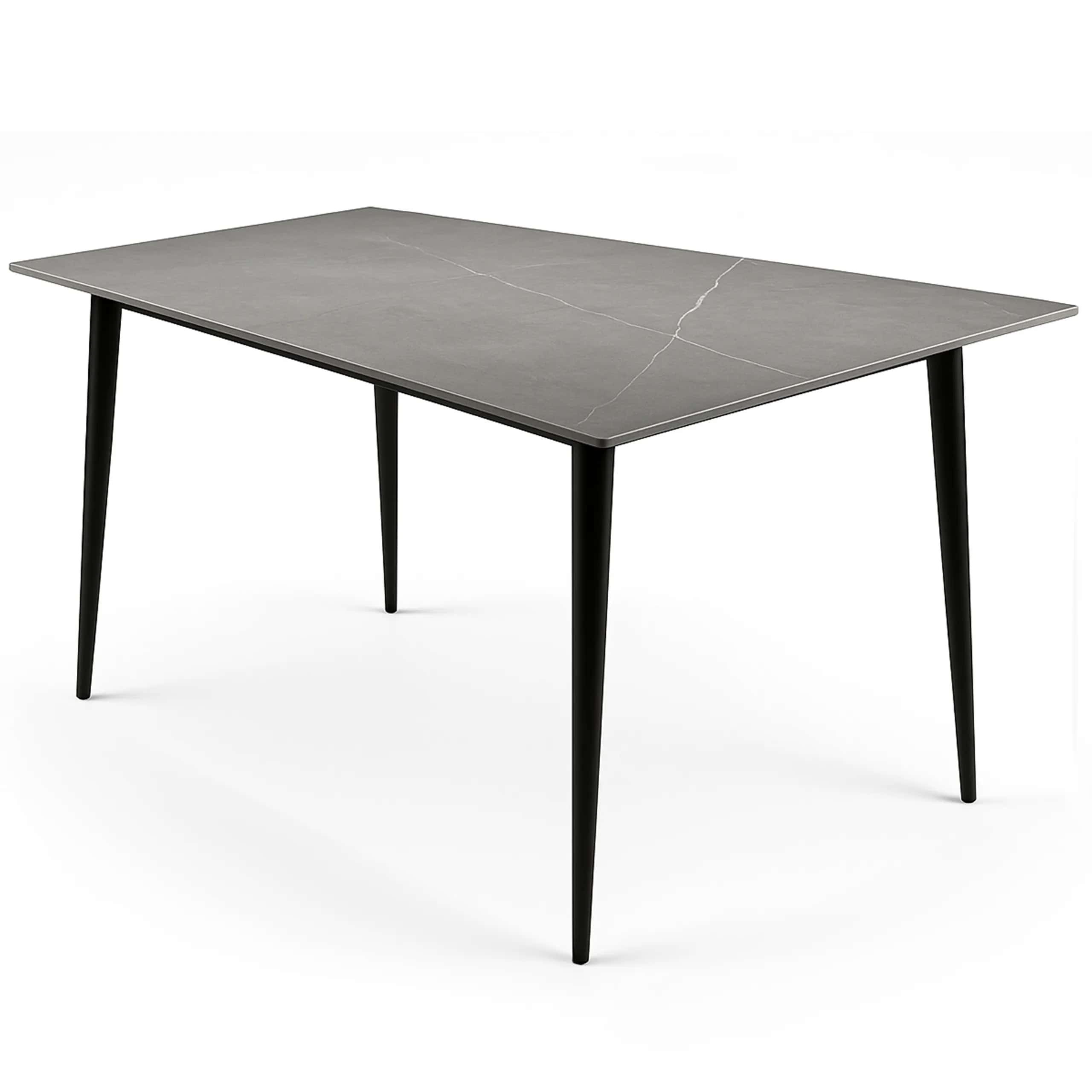 Stół nowoczesny do jadalni Markinia grey 140x80x75 – miniatura 1