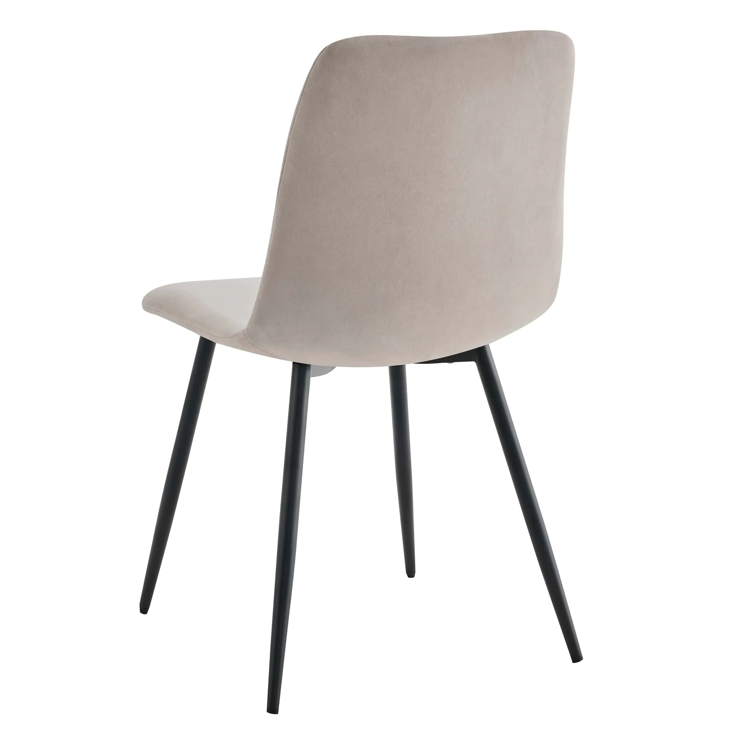 Krzesło tapicerowane do jadalni welurowe taupe NOVA KT110 – miniatura 4
