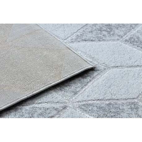 Dywan MEFE nowoczesny B400 Kostka, geometryczny 3D - Strukturalny, dwa poziomy runa – miniatura 3