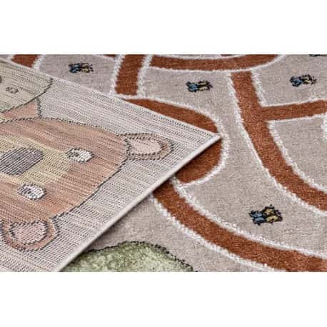 Dywan FUN Honey dla dzieci, niedźwiedź, pszczoły – miniatura 3