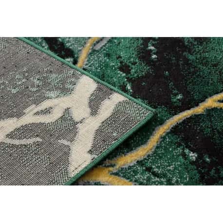 Dywan EMERALD ekskluzywny 1018 glamour, stylowy marmur butelkowa zieleń / złoty – miniatura 3