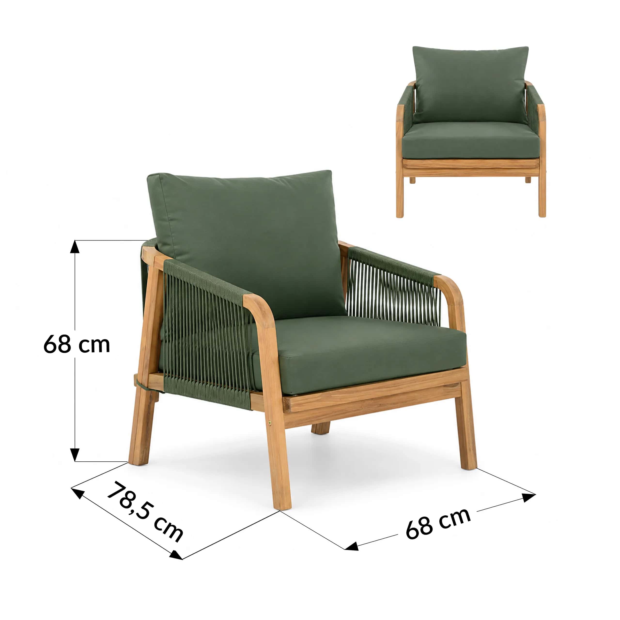 Zestaw akacja MAXIM 4 os. nat./c zielony – miniatura 9