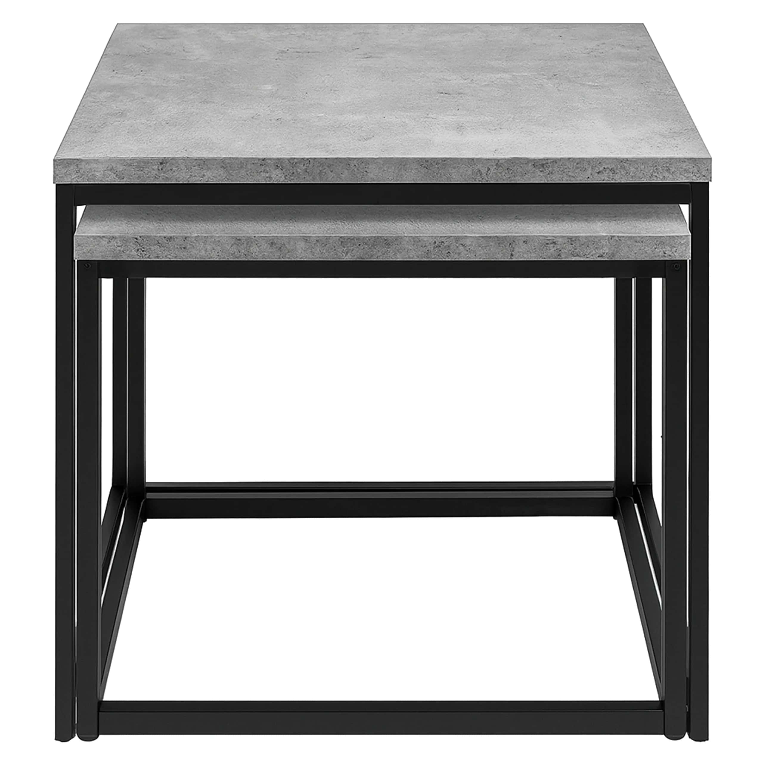 Stolik kawowy kwadratowy 2szt BETON SK101B 50x50,5/45x45,5cm – miniatura 5