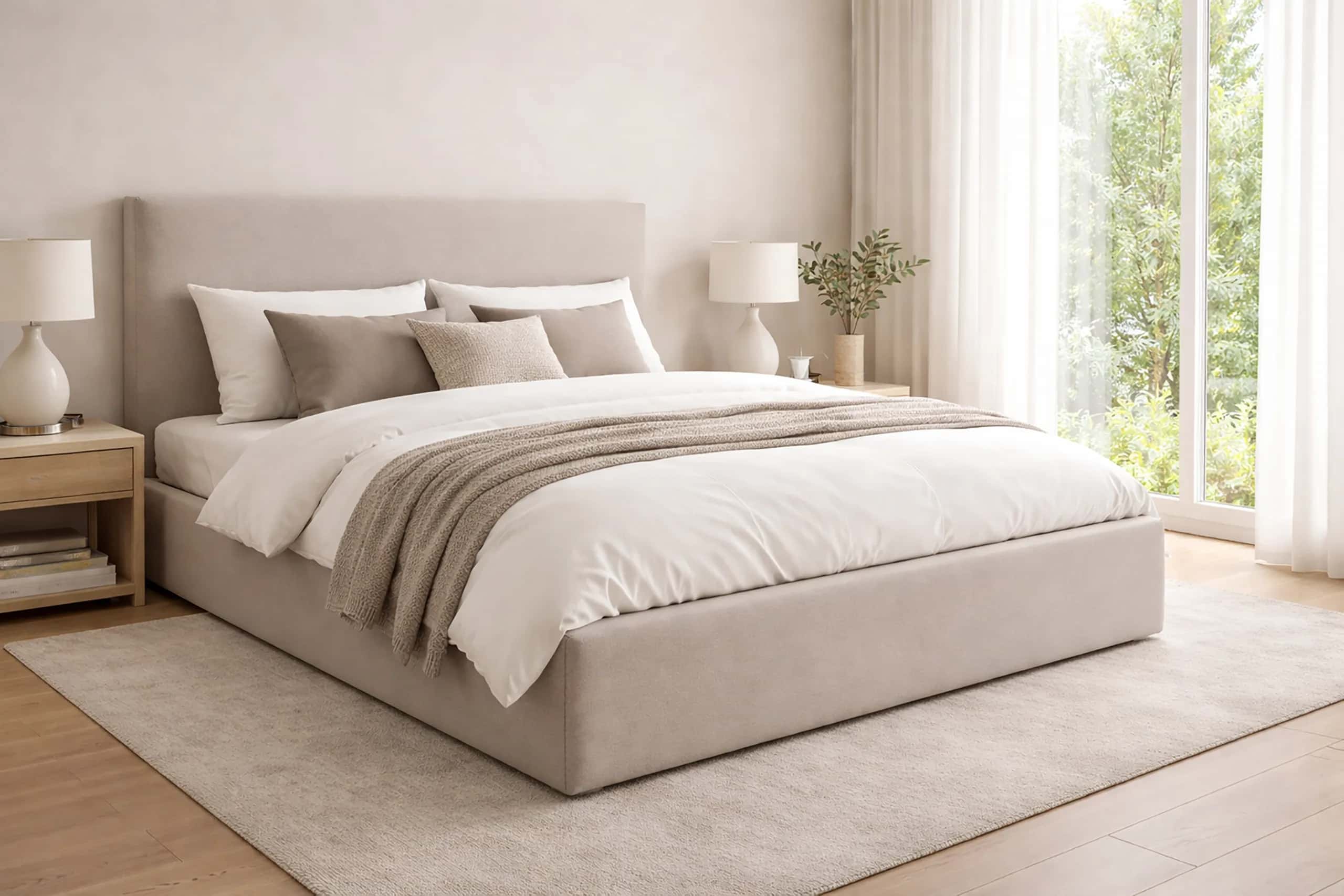 LT101 Łóżko Velio 160x2x115 taupe – miniatura 3