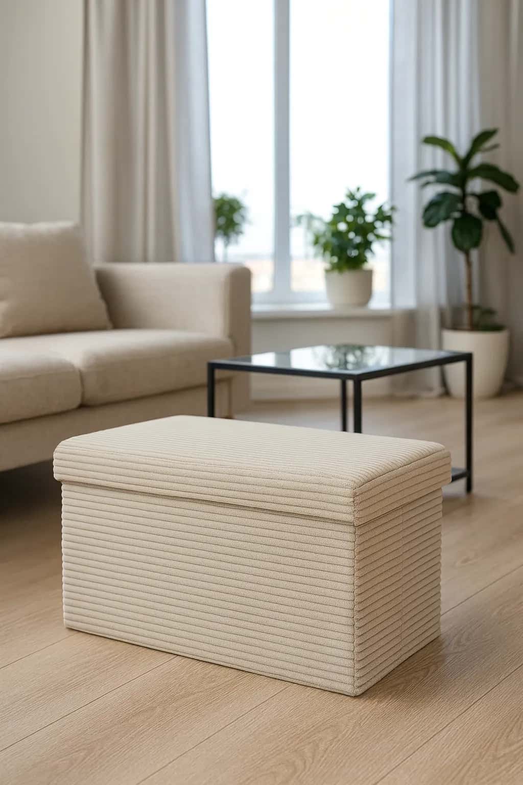 Pufa LAMPAS DUO 60x30x30cm Taupe – miniatura 4