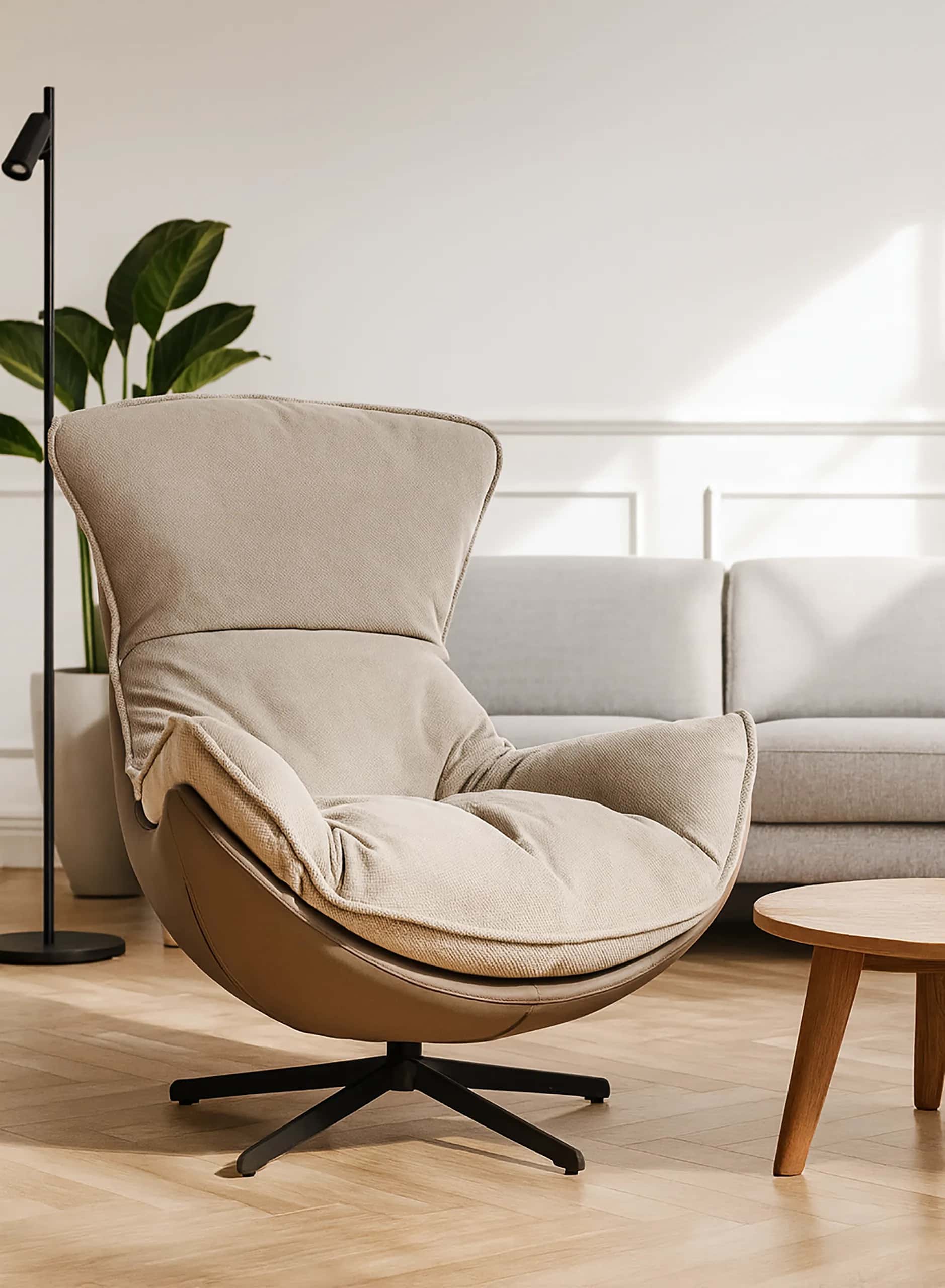 FO105 FOTEL JASPER 3D Taupe – miniatura 4