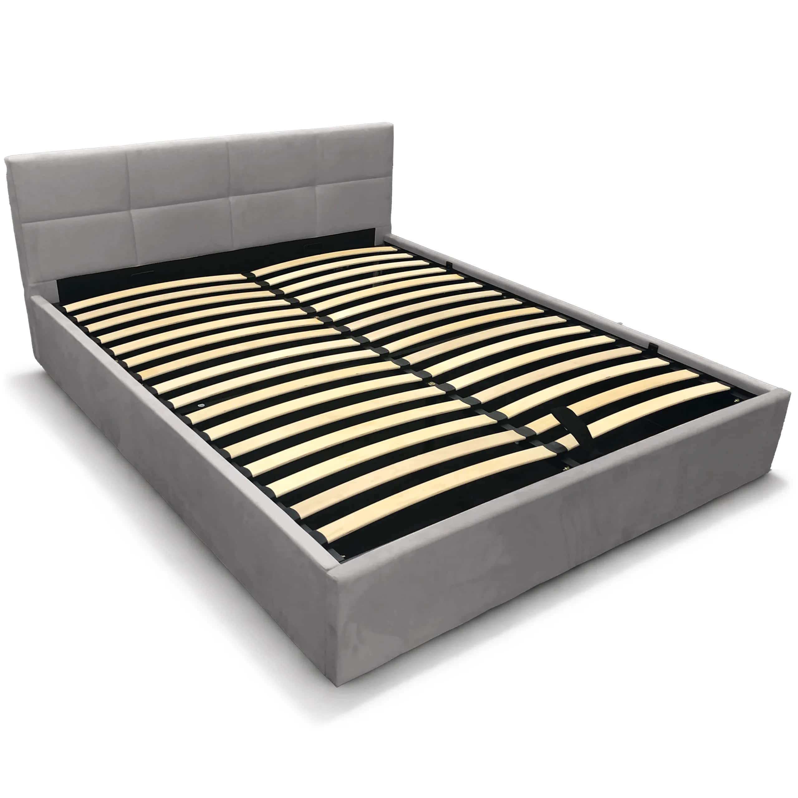 LT103 Łóżko Quadro 140x2x81 szary – miniatura 6