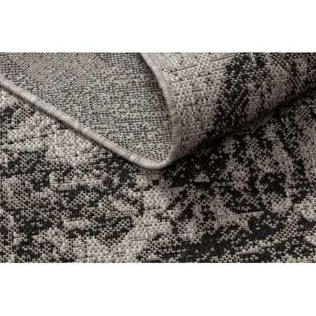 DYWAN SZNURKOWY SIZAL FLOORLUX 20491 KWIATY srebrny / czarny – miniatura 5