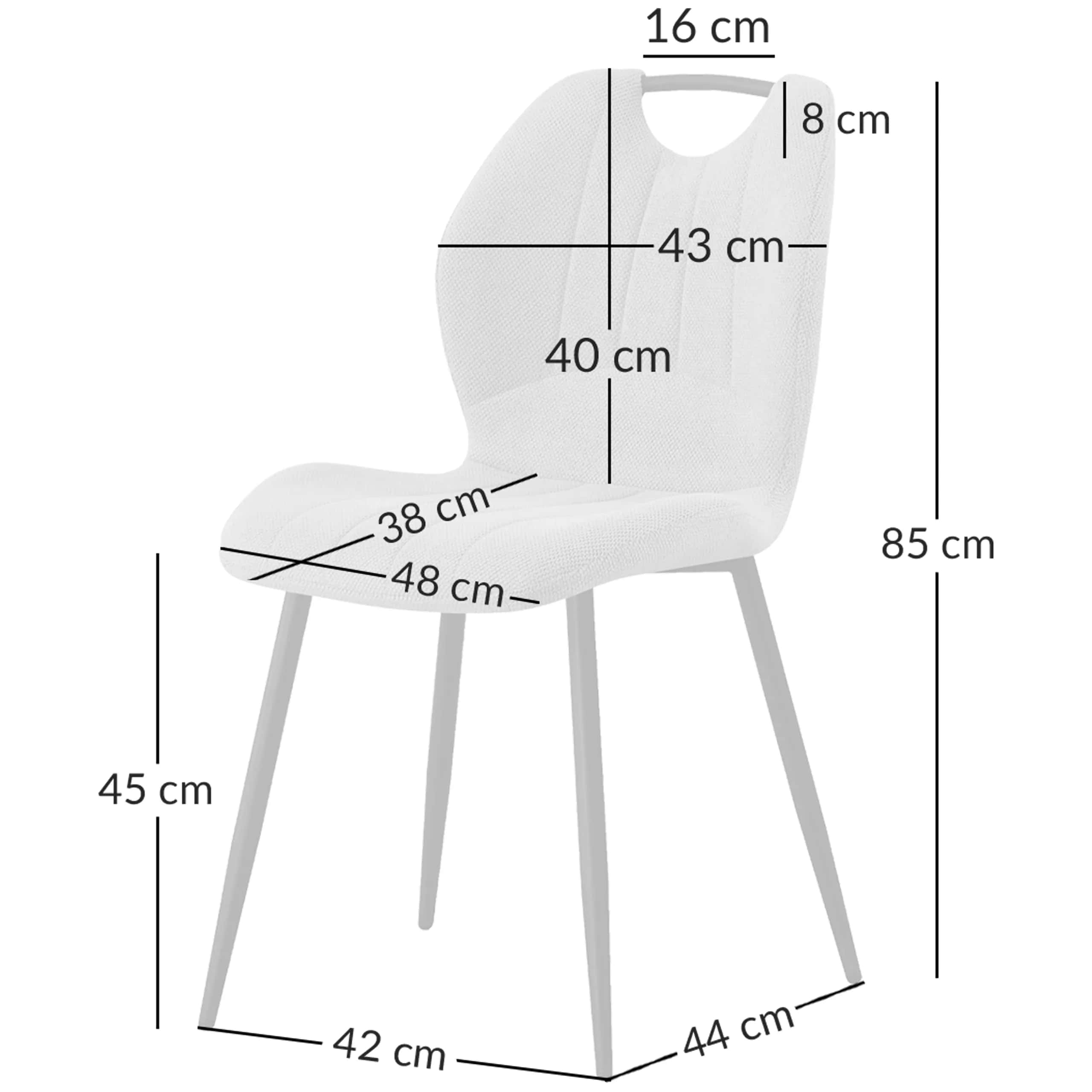 KT121 Krzesło Aria 3D Taupe – miniatura 8