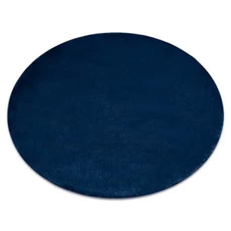 Dywan POSH koło Shaggy navy granat gruby, pluszowy, antypoślizgowy, do prania – miniatura 1