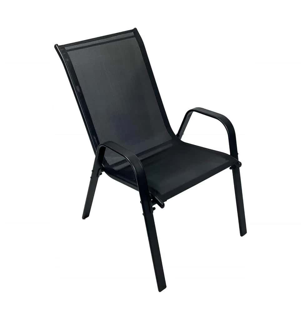 Zestaw mebli ogrodowych BERGAMO 60x60 cm 2os. CZARNY – miniatura 4