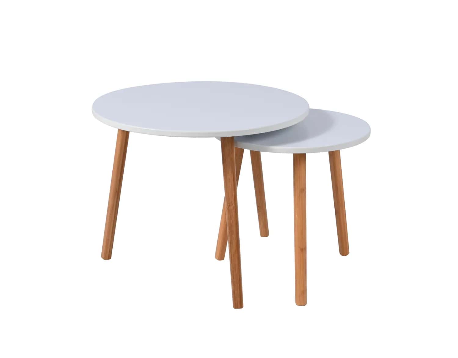 SK118B Stoliki kaw 40x40/55x45 BIAŁY KKK – miniatura 1
