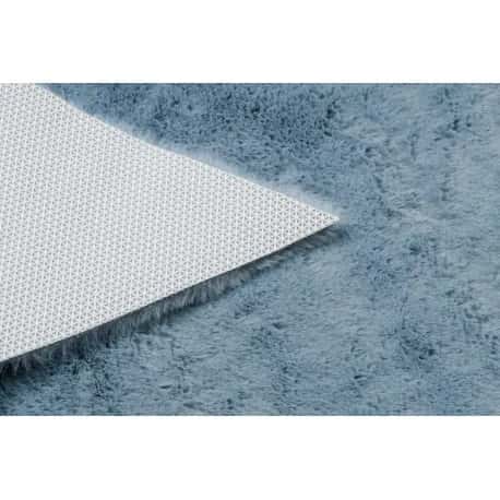 Dywan SHAPE 3148 Gwiazda Shaggy - niebieski pluszowy, antypoślizgowy, do prania – miniatura 4
