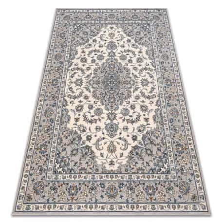 Dywan NAIN Ornament, ramka 7335/51635 beż / niebieski – miniatura 1