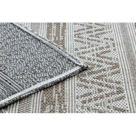 Dywan CASA Ekologiczny, EKO SIZAL Boho Zygzak 2806 krem / taupe, z bawełny recyklingowanej – miniatura 4