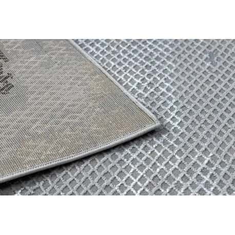 Dywan CORE A004 Ramka, Przecierany - Strukturalny, dwa poziomy runa, czarny / jasnoszary – miniatura 3