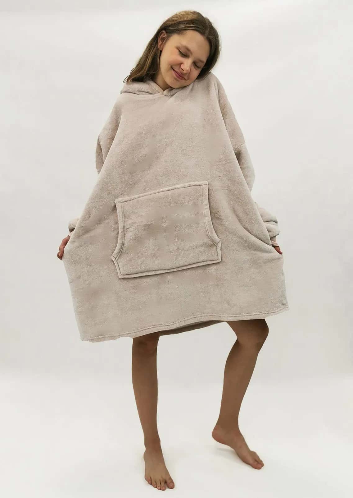 Bluza gruba jasnobeżowa – miniatura 3