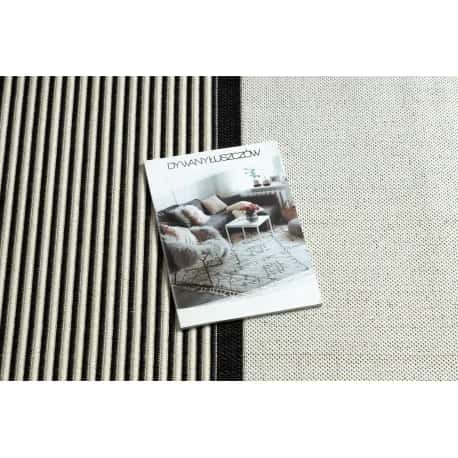 Dywan SZNURKOWY SIZAL FLAT 49384690 ABSTRAKCJA krem / czarny – miniatura 2