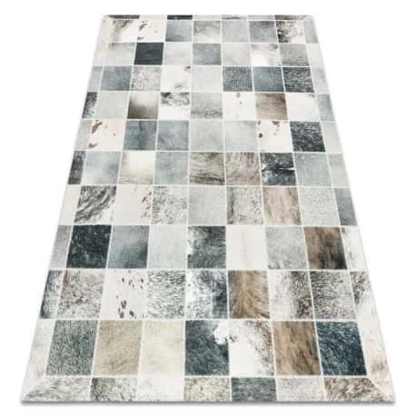 Dywan PATCHWORK 21716 beż - Skóra bydlęca – miniatura 1