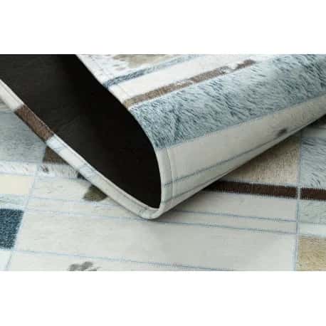 Dywan PATCHWORK 21717 beż - Skóra bydlęca, Deski – miniatura 4