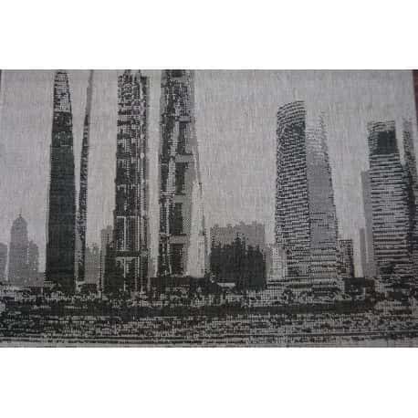 DYWAN SZNURKOWY SIZAL FLOORLUX 20240 srebrny / czarny – miniatura 2