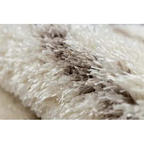 Dywan FLUFFY 2371 koło shaggy paski - krem / beż – miniatura 5