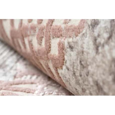 Dywan CORE W9797 Ramka, Rozeta - Strukturalny, dwa poziomy runa, beż / róż – miniatura 5