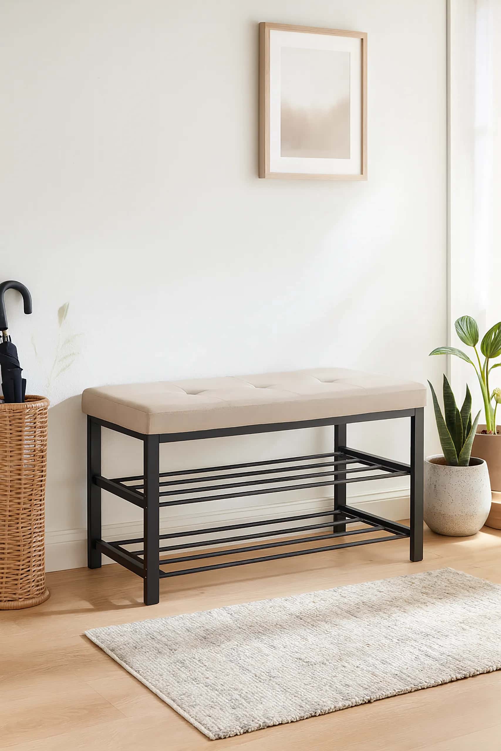 Siedzisko welur ALIDA 79×32×50cm taupe – miniatura 9