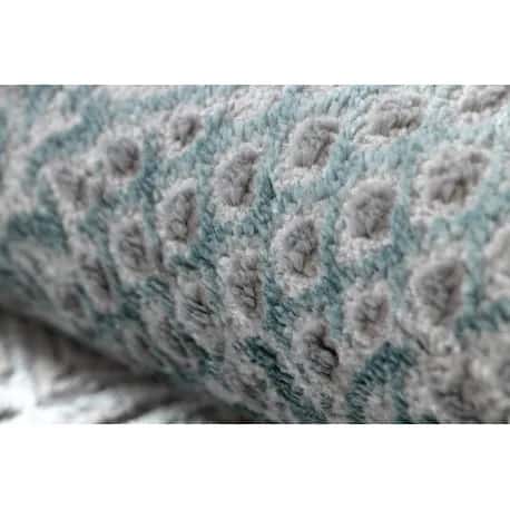 Dywan CORE W3824 Ornament Vintage - Strukturalny, dwa poziomy runa, jasnoniebieski / krem / – miniatura 5