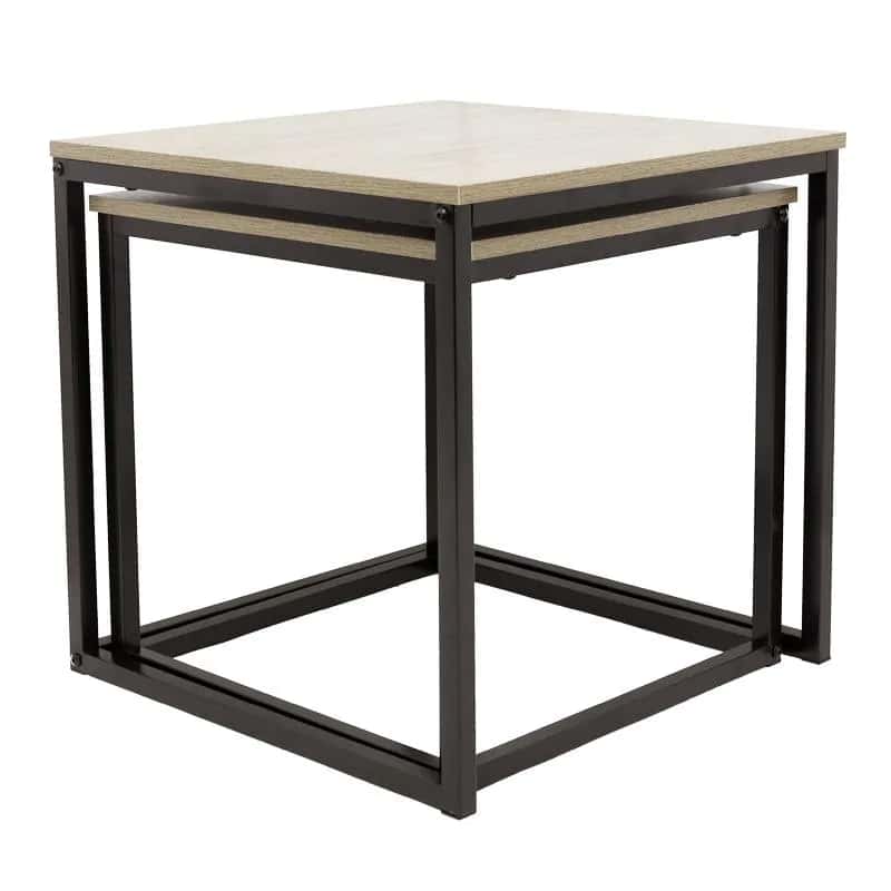 Stolik kawowy kwadratowy 2szt SONOMA SK101S 50x50,5/45x45,5cm – miniatura 5