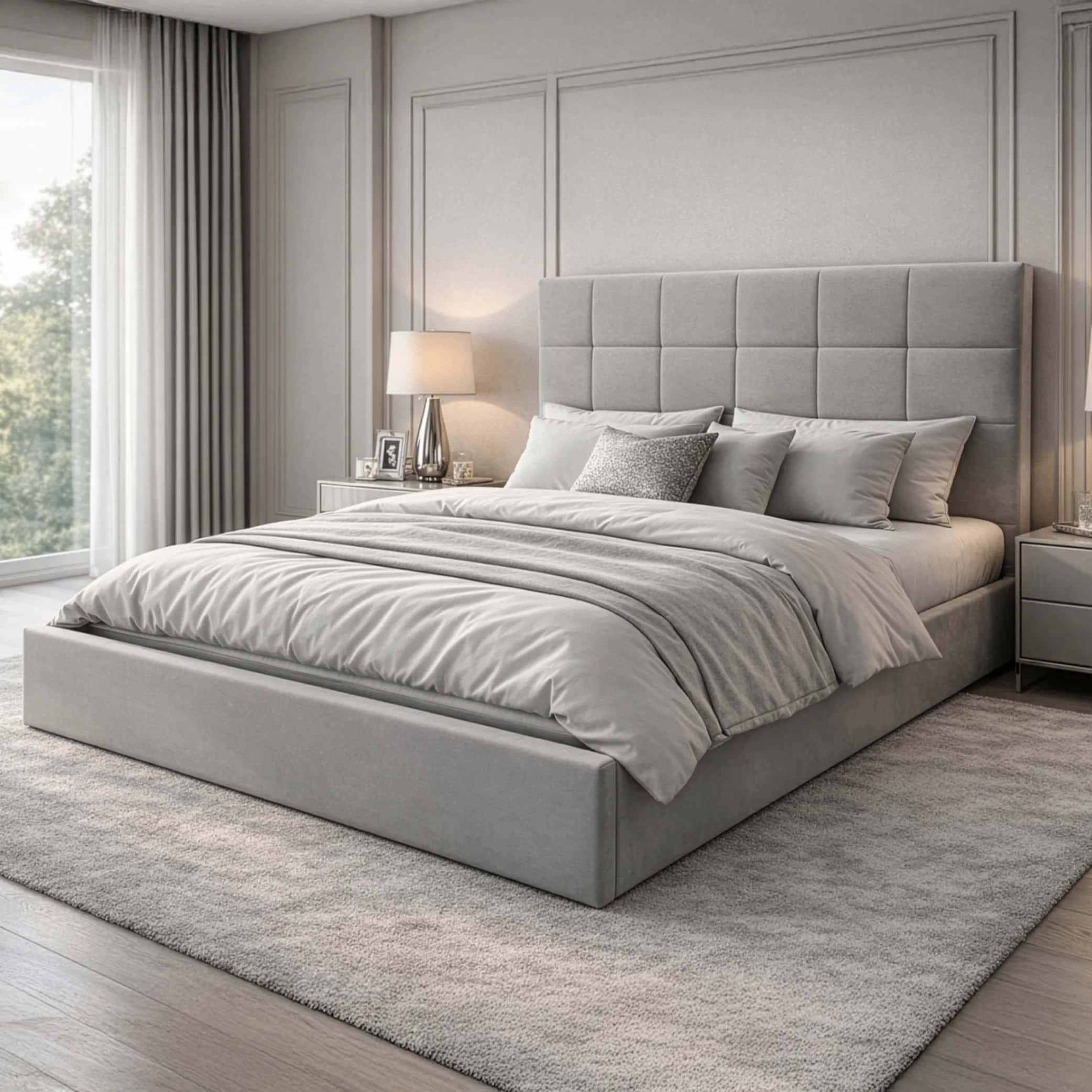 LT104 Łóżko Modulo 160x2x117 szary – miniatura 1
