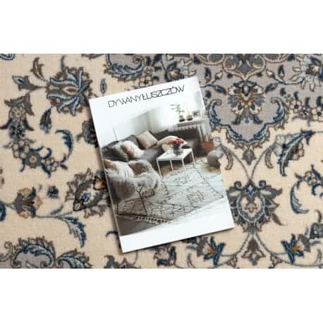 Dywan NAIN Ornament, ramka 7335/51635 beż / niebieski – miniatura 2