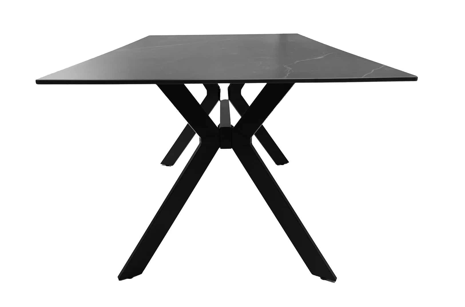 Stół do jadalni loft marmur/stal MAX 160x90x76 cm – miniatura 7