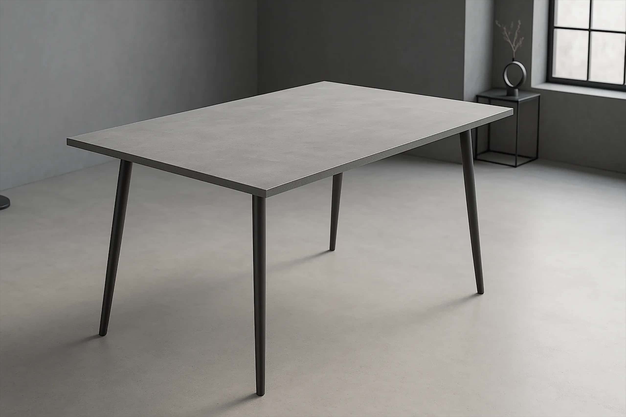 Stół do jadalni CELINE 120 120×80×75 mud beton – miniatura 12
