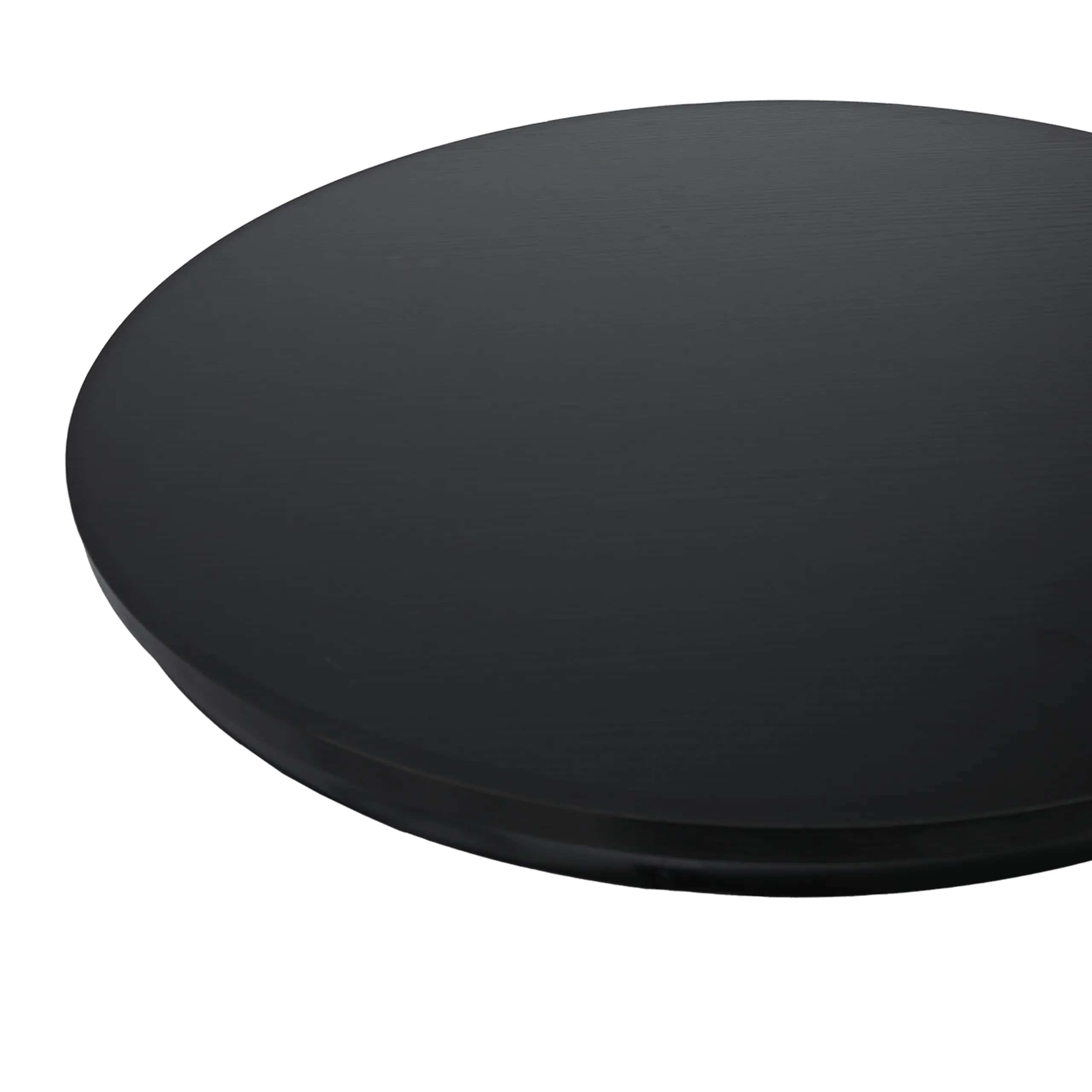 Stolik kawowy okrągły 2szt CZARNY SK115CZ 60x47/40x39cm – miniatura 3