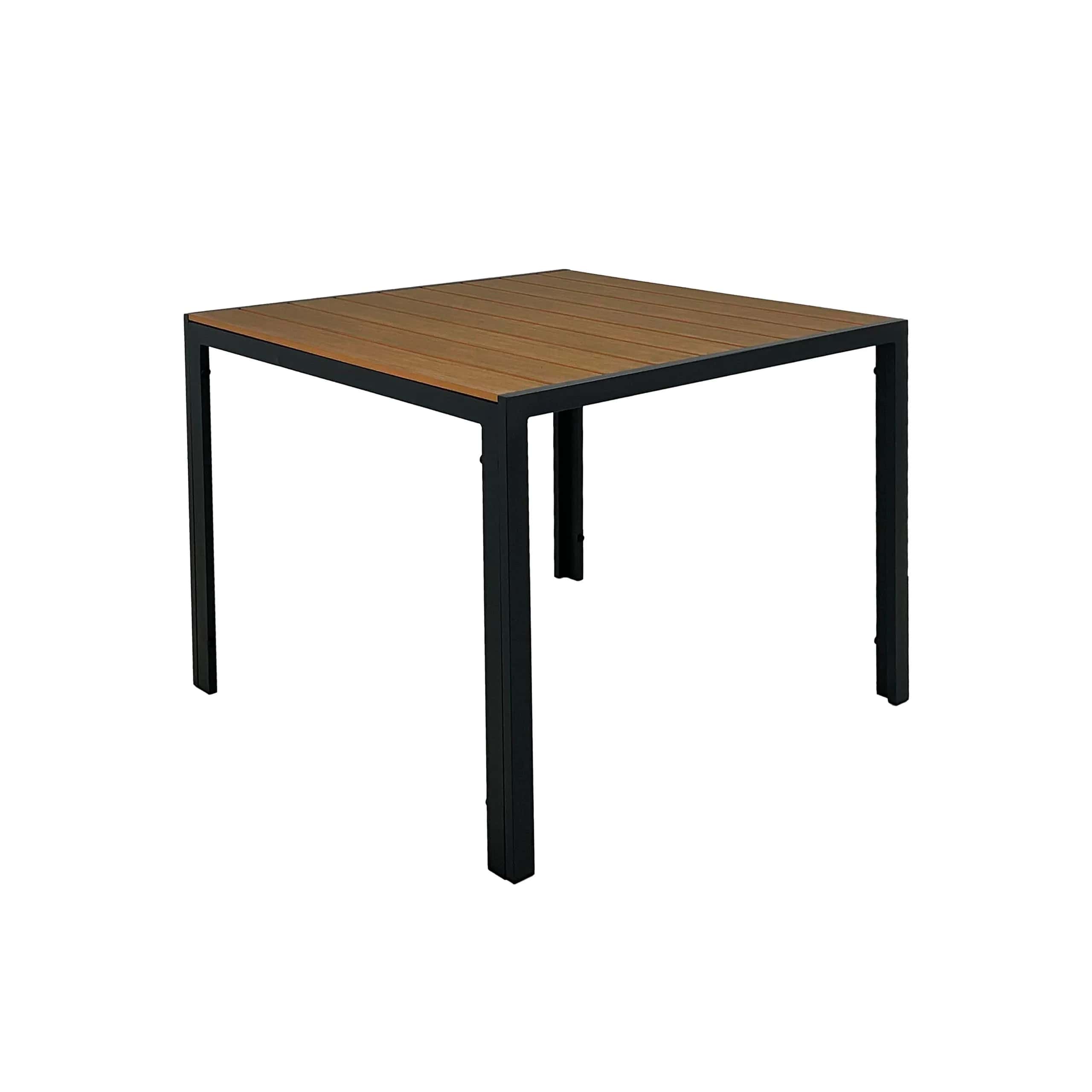 STÓŁ ALLEN 90x90x74cm czarny/wood KKK – miniatura 2