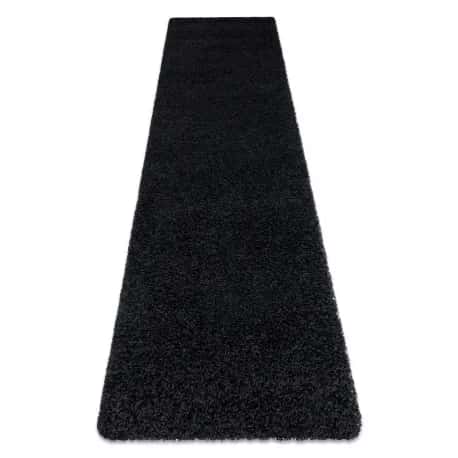 Dywan, Chodnik SOFFI shaggy 5cm czarny - do kuchni, przedpokoju, na korytarz – miniatura 1