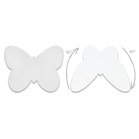 Dywan SHAPE 3150 Motyl Shaggy - kość słoniowa pluszowy, antypoślizgowy, do prania – miniatura 3
